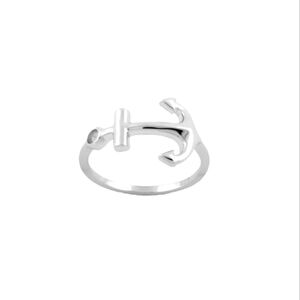 ♥️ SIDEWAY ANCHOR STERLING SILVER RING